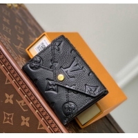 Good Taste /Louis Vuitton Monogram Empreinte Leather Celeste Wallet M82133 Black