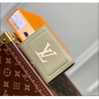 Top Quality Louis Vuitton Monogram Empreinte Leather Clea Wallet M82370 Green