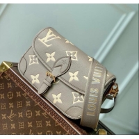 Well Crafted Louis Vuitton Monogram Empreinte Leather Diane Shoulder Bag M46583 Cream White/Beige