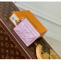 Top Quality Louis Vuitton Monogram Empreinte Leather Charms Card Holder M82132 Pearly Pink