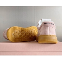 Trendy Design Miu Miu Suede Sneakers Light Pink 719106