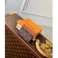 Inexpensive Louis Vuitton LV Charms Card Holder in Monogram Canvas and Leather M82739 Brown 2024