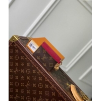 Super Quality Louis Vuitton LV Charms Card Holder in Monogram Canvas and Leather M82739 Burgundy 2024