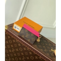 Big Discount Louis Vuitton LV Charms Card Holder in Monogram Canvas and Leather M82739 Fuchsia Pink 2024