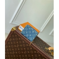 Reasonable Price Louis Vuitton Zippy Coin Purse Wallet in Blue Monogram Denim M82957 2024