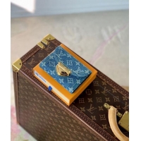 Top Grade Louis Vuitton New LV Remix Victorine Wallet in Blue Monogram Denim M82959 2024