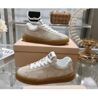 Best Price Miu Miu Suede Sneakers Beige 813090