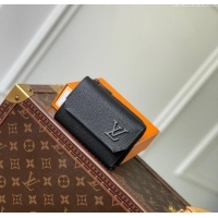 ​Big Discount Louis Vuitton Slender Pilot Wallet in LV Aerogram Leather M81740 Black 2024