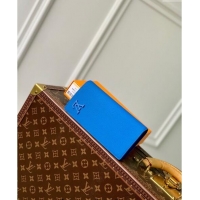 Inexpensive Louis Vuitton Brazza Wallet in Grained Leather M69980 Blue 2024