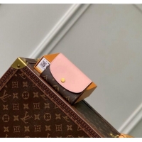 Famous Brand Louis Vuitton Rosalie Coin Purse Wallet in Monogram Canvas and Pink Leather M82333 2024