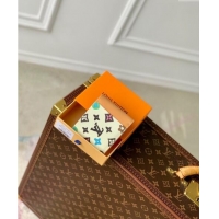 Free Shipping Louis Vuitton Multiple Wallet in Monogram Craggy Canvas M83334 Vanilla White 2024