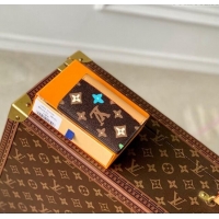 Top Quality Louis Vuitton Pocket Organizer Wallet in Monogram Craggy Canvas M83336 Chocolate Brown 2024