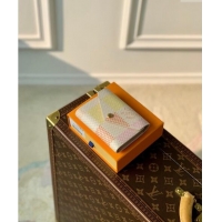 Top Quality Louis Vuitton Victorine Wallet in Damier Giant Canvas N40638 Peach Pink 2024