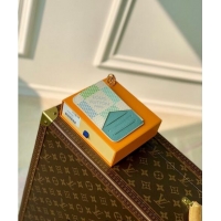 Promotional Louis Vuitton Romy Card Holder in Damier Giant Canvas N40639 Pistachio Green 2024