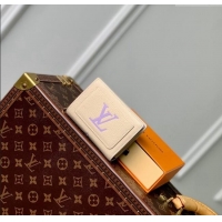 Super Quality Louis Vuitton Clea Coin Purse Wallet in Bicolor Monogram Empreinte Leather M80151 Purple 2024