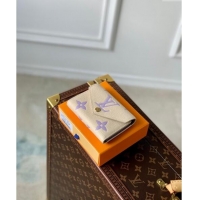 Top Design Louis Vuitton Victorine Wallet in Bicolor Monogram Empreinte Leather M80968 Purple 2024