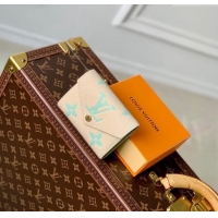 Top Grade Louis Vuitton Victorine Wallet in Bicolor Monogram Empreinte Leather M80968 Green 2024