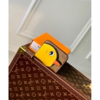 Famous Brand Louis Vuitton Zippy Coin Purse Wallet in Monogram Canvas with Yellow Duck M83690 2024 Animal Objects