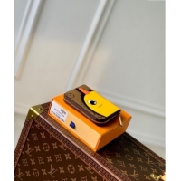 Famous Brand Louis Vuitton Zippy Coin Purse Wallet in Monogram Canvas with Yellow Duck M83690 2024 Animal Objects