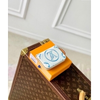 Promotional Louis Vuitton Zippy Coin Purse Wallet in Monogram Tiles Canvas M83658 Lagoon Blue 2024