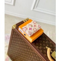 Buy Fashionable Louis Vuitton Victorine Wallet in Monogram Tiles Canvas M83623 Coral Pink 2024