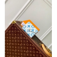 Top Grade Louis Vuitton Victorine Wallet in Monogram Tiles Canvas M83623 Lagoon Blue 2024