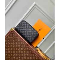 Super Quality Louis Vuitton Zippy XL Wallet in Damier Infini Leather N61254 Black 2024