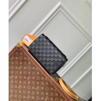 Super Quality Louis Vuitton Zippy XL Wallet in Damier Infini Leather N61254 Black 2024