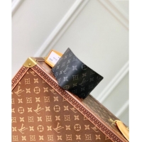 Top Grade Louis Vuitton Multiple Wallet in Black Monogram Eclipse Canvas M61695 2024