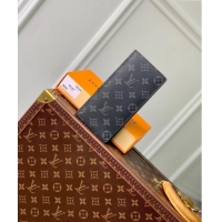 Good Quality Louis Vuitton Brazza Wallet in Black Monogram Eclipse Canvas M61697 2024