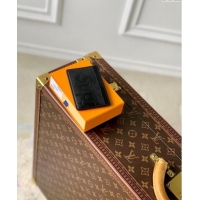 Good Looking Supreme x Louis Vuitton Card Holder Wallet in Epi Leather M64543 Black 2024