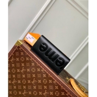 Luxury Cheap Supreme x Louis Vuitton Brazza Wallet in Epi Leather M64541 Black 2024