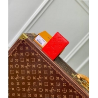 Well Crafted Louis Vuitton Pocket Organizer Wallet in Monogram Leather M83069 Red 2024