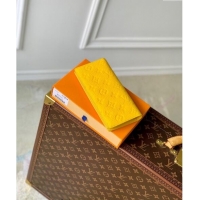 Top Design Louis Vuitton Brazza Wallet in Monogram Leather M69038 Yellow 2024