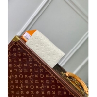 Top Grade Louis Vuitton Brazza Wallet in Monogram Leather M69038 White 2024