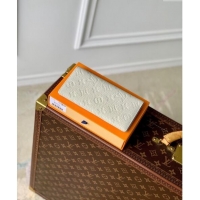 Top Grade Louis Vuitton Brazza Wallet in Monogram Leather M69038 White 2024