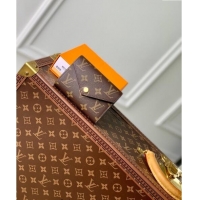 Most Popular Louis Vuitton Monogram Canvas Victorine Wallet M41938 Brown 2024