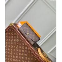 Well Crafted Louis Vuitton Monogram Canvas Emilie Wallet M60697 Burgundy 2024