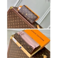 Buy Discount Louis Vuitton Monogram Canvas Emilie Wallet M61289 Light Pink 2024