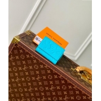 Top Quality Louis Vuitton Slender Pilot Wallet in Monogram Leather Turquoise Blue M11500 2024