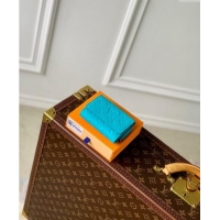 Top Quality Louis Vuitton Slender Pilot Wallet in Monogram Leather Turquoise Blue M11500 2024