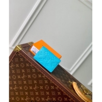 Buy Cheap Louis Vuitton Pocket Organizer Wallet in Monogram Leather Turquoise Blue M11502 2024