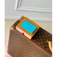 Top Design Louis Vuitton Double Card Holder Wallet in Monogram Leather Turquoise Blue M11471 2024