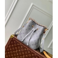 Reasonable Price Louis Vuitton Neonoe BB Bucket bag in Trianon Grey Calfskin M12749 2024