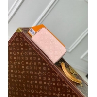 Top Grade Louis Vuitton Zippy Wallet in Monogram Empreinte Leather M83225 Pink 2024