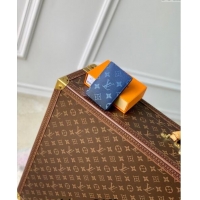 Well Crafted Louis Vuitton Pocket Organizer Wallet in Navy Blue Monogram Gradient Canvas M11548 2024