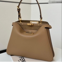 Best Price Fendi Peekaboo Soft Medium Bag in Cappuccino-coloured Leather Bag 80172 Beige 2024 Top