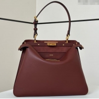 Well Crafted Fendi Peekaboo Soft Medium Bag in Cappuccino-coloured Leather Bag 80172 Red 2024 Top