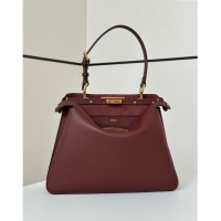 Well Crafted Fendi Peekaboo Soft Medium Bag in Cappuccino-coloured Leather Bag 80172 Red 2024 Top