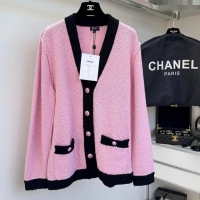 ​Top Design Chanel Wool Cardigan with Belt CH101747 Pink 2024